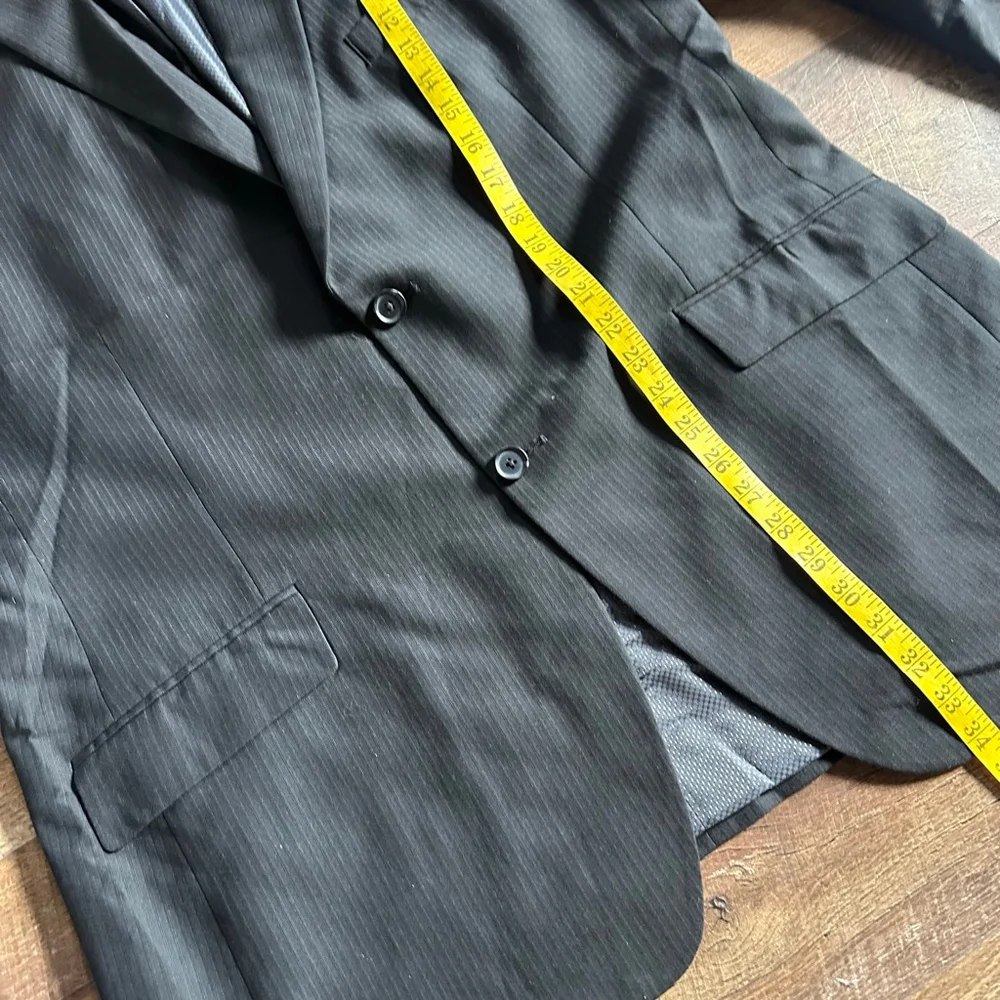 Men's Haggar Black Pinstripe Sport Coat & Blazer